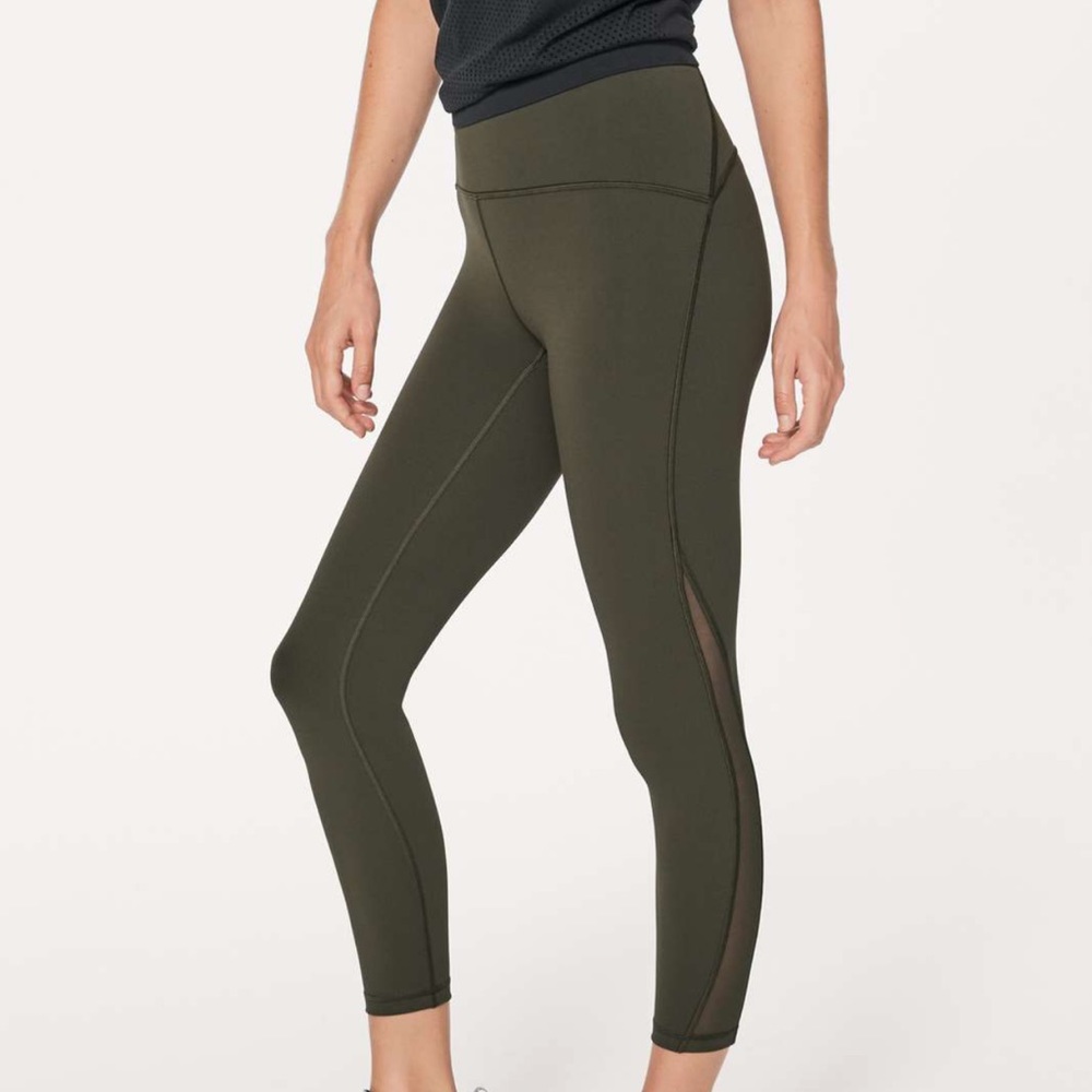 Lululemon Olive Train Times Legging 7/8